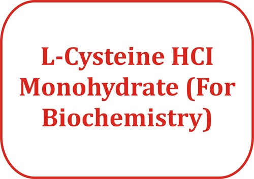 L-Cysteine HCI Monohydrate (For Biochemistry) - White Crystalline Powder, 25gm, LR Grade, 99% Purity