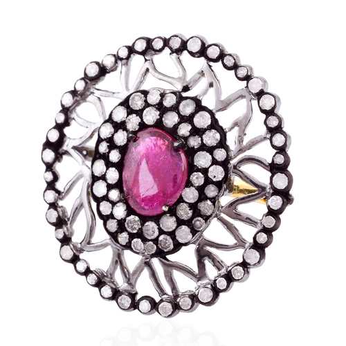 Ruby Gemstone Cocktail Ring