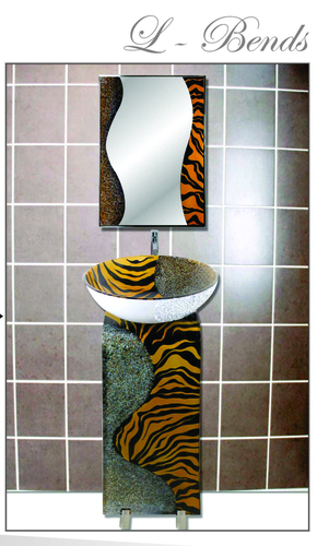 Bathrooms Sinks L-Bend Vanity Set Sg- 7006