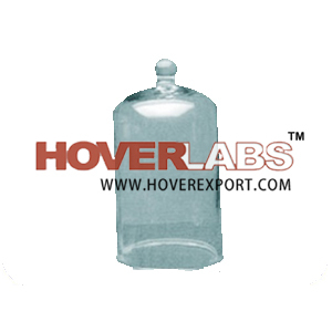 BELL JARS WITH KNOB & GROUND RIM (CLOSED AT TOP)