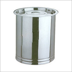 Silver Stainless Steel Drum