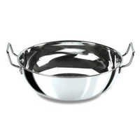 Silver Stainless Steel Kadai (wok)