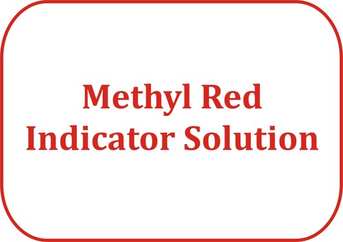 Methyl Red Indicator Solution
