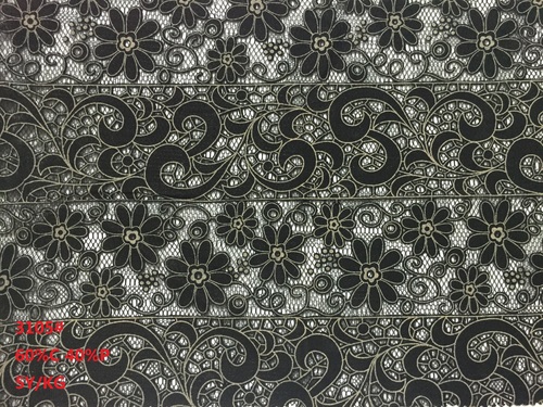 Vintage African Cotton & Poly Lace Fabric