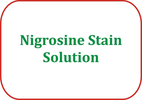 Nigrosine Stain Solution - 125ml LR Bottle, Nigrosine Stain, MSDS Available | Microscopy Staining, Cell Visualization, Easy To Use, Reliable Results