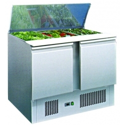 Under Counter 2 Door Salad/Solid Top