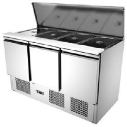 Under Counter 3 Door Salad/Solid Top