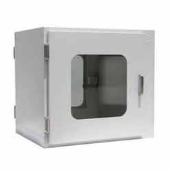 Pass Box - Stainless Steel, Wall Mounted with Polished Finish & Tempered Glass Window | Contamination Control, Durable Build, Secure Transfer, Easy Cleaning, Efficient Workflow, Space Saving, Mechanical Interlock System