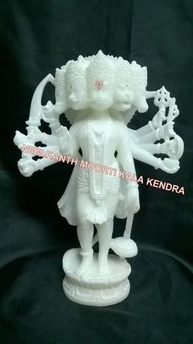 marble panch mukhi hanuman moorti