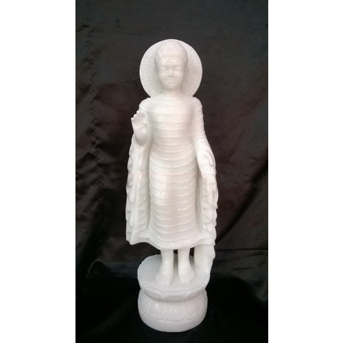 Marble Standing Buddha Statue