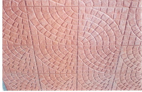 Round Checkered Tiles