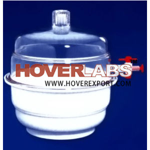 Desiccator (Plain) - Polypropylene/polycarbonate 150-250 Mm, White | Airtight Seal, Moisture Control, Sample Protection
