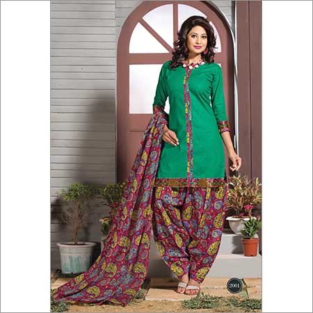Patiala Cotton Dress Materials