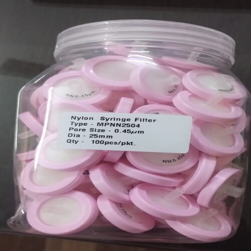 Syringe Filter - Color: White And Pink