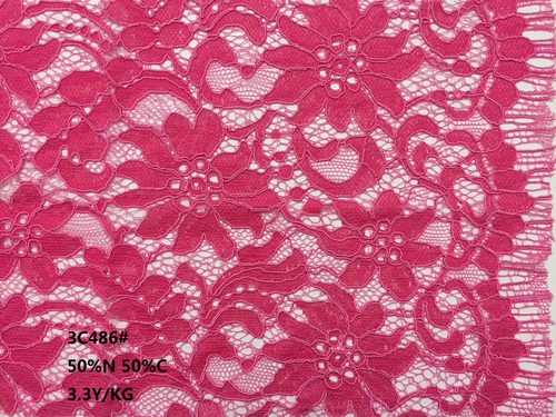 Guipure Lace Fabric Eyelash Side