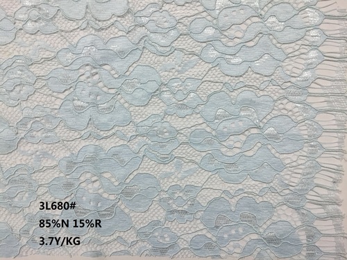 Guipure Lace Fabric Eyelash Side