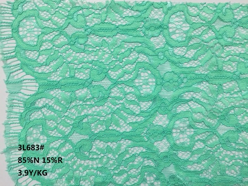 Guipure Lace Fabric Eyelash Side