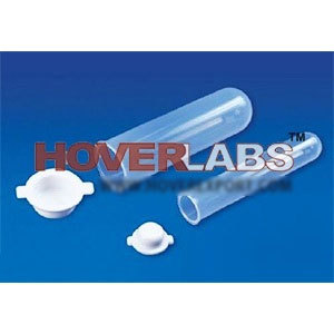 Centrifuge Tube Round Bottom - Polypropylene/Polycarbonate 16/50 ml | Autoclavable High Clarity Reusable 50000xG