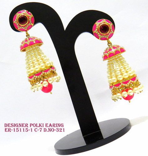 Designer Polki Earring