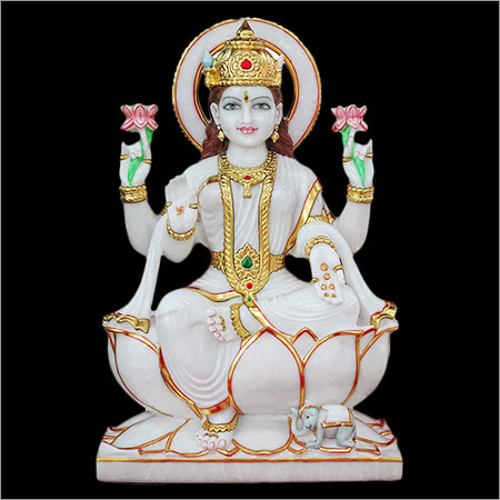 Marble Lord Laxmi Statue