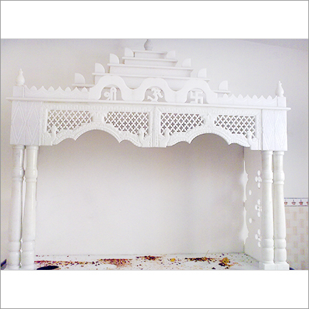 Marble Temple - Polished Marble, Varied Sizes, White | Hand-Carved, Intricate Designs, Spiritual Focus