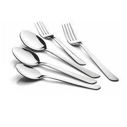 Gravity - Stainless Steel Spoons and Forks Set, Mirror Polished, Dishwasher Safe
