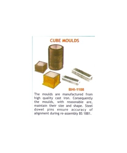 Cube Moulds - Steel, Variable Dimensions | Precise Cubes, Durable, Easy Use, Consistent Shapes