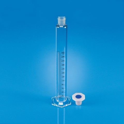 Hexagonal base cylinder with stopper