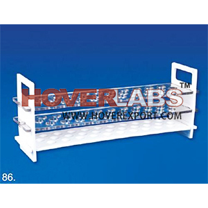 TEST TUBE STAND (3 TIER) - Polycarbonate, 13-32mm Tube Size, Clear Color | Autoclavable, Clear View, Stable Base, Durable