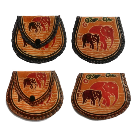 Leather Printed Coin Purse