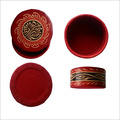 Bangle Box - Wooden, 70mm Diameter X 40mm Height, Red | Compact Size, Decorative, Elegant Design, Handcrafted, Secure Storage