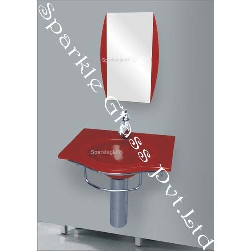 Plain Coloured Glass Wash Basin