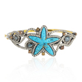 Diamond Pave Turquoise Bangle