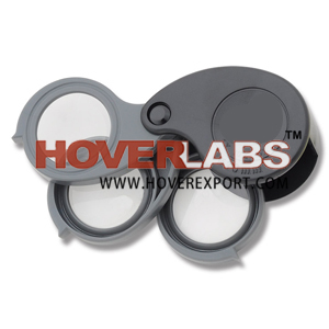 Hand Lenses - Plastic Body, 60x40x20 mm, Glass Lens, 10X & 20X Magnification | Dual Magnification, Portable, Durable, Precise Viewing