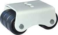 Heavy Duty Castor Wheel - Plastic, 10-25 Inch Size | Powder Coated Finish, White And Black Color