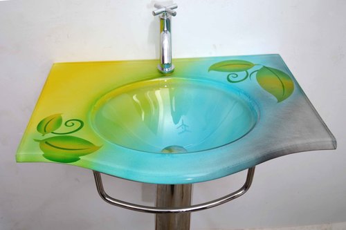 Glass Digital Wash Basin Ser Size: 18"*24"