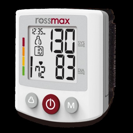 Digital wrist blood pressure monitor