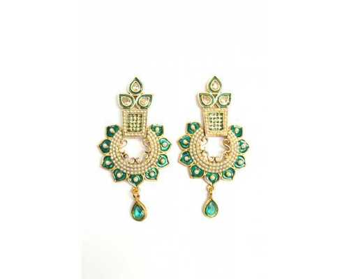 Kundan Polki Studded Earring