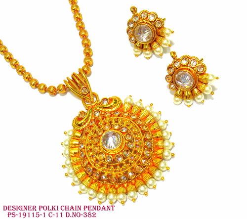 Designer Polki Chain Pendant Gender: Women