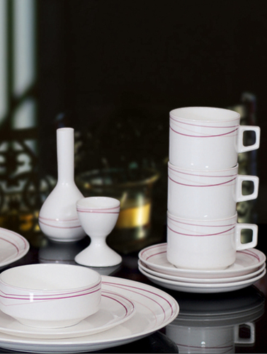 Bone China Crockery - Varying Capacity, Dishwasher & Microwave Safe , Elegant Design, Durable Material, Crack Resistant, Stylish Appeal, Fine Finish