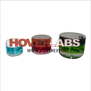JARS HAIR - Borosilicate Glass, 250mm Diameter x 312mm Height, Clear | Zinc Base, Perforated Riser, Convex Rimmed Lid