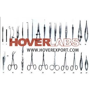 SET Surgery Kit - Stainless Steel Instruments, Leather Case 18x8cm, 12+ Tools for Minor Procedures