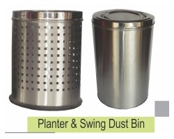 SS Planter Swing Bust Bins