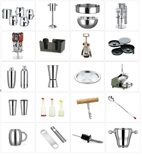 Bar Accessories - Stainless Steel, Polished Finish | Durable, Elegant, Versatile, Easy Clean, High Quality, Stylish, Professional
