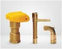 Brass Qcvs - Brass 1/2 Inch Valve, Manual 360â° Rotation, Quick Connect, Corrosion Resistant, 10 Bar Pressure