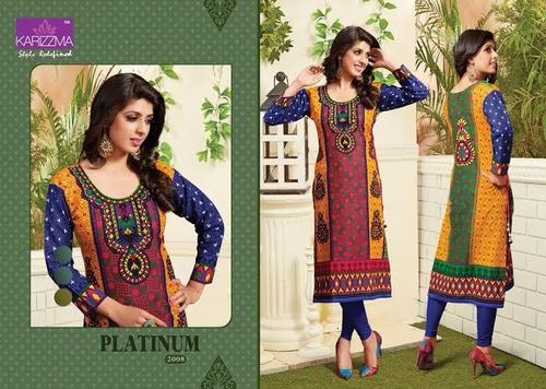 PLATINUM - Cotton Fabric, 14 Pc Album, Multicolor | Embroidered, Trendy Fashion