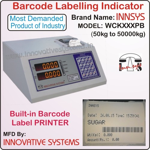 Barcode Labeling Indicator Load: 1-10  Kilograms (Kg)