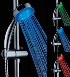 LED Shower - ABS Material, 23x9x6Cm, Metal-Chrome Color, 0.162Kg Net Weight | Durable, Easy Install, Multicolored LED Lighting, Water Saving Features