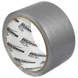 Adhesive Duct Tape - Textile Fabric 50mm x 25m Gray, Pressure Sensitive, Durable, Water Resistant, Easy Tear