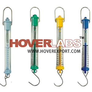 Newton Meters - Metal Case, 0-20N Range, 0.5% Accuracy | Hook Spring Balance, Zero Adjustment Handle
